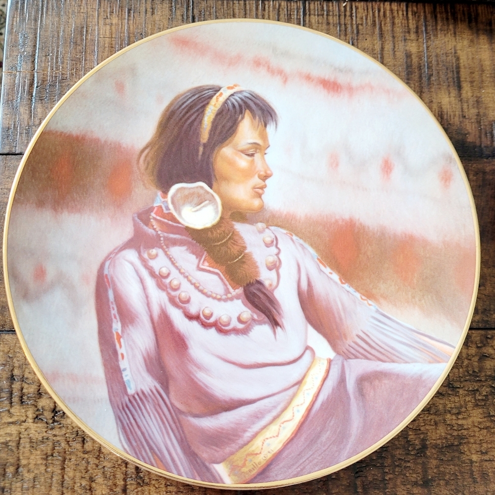 Minnehaha Collector Plate Gregory Perillo Native American Princess Series 1982